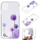 For iPhone 13 mini Coloured Drawing Pattern Transparent TPU Protective Case (Dandelion) - 1