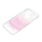 For iPhone 13 Pro Coloured Drawing Pattern Transparent TPU Protective Case (Pink Flower) - 3
