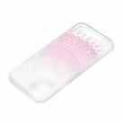 For iPhone 13 Pro Coloured Drawing Pattern Transparent TPU Protective Case (Pink Flower) - 4
