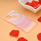 For iPhone 13 Pro Coloured Drawing Pattern Transparent TPU Protective Case (Pink Flower) - 6