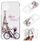 For iPhone 13 Pro Max Coloured Drawing Pattern Transparent TPU Protective Case (Tower Bicycle) - 1