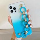 For iPhone 12 mini Gradient + Circle Bracelet TPU Phone Protective Case (Gradient Blue) - 1