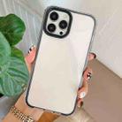 For iPhone 12 Pro Max 360 Plane Two-color Transparent TPU Phone Protective Case(Black) - 1