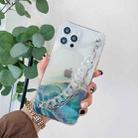 Flowing Golden Marble Pattern + Bracelet TPU Phone Protective Case For iPhone 12 mini(Green) - 1