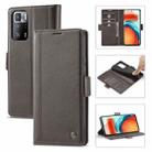 For Xiaomi Redmi Note 10 Pro/Note 10 Pro Max LC.IMEEKE Magnetic Buckle PU + TPU Horizontal Flip Leather Case with Holder & Card Slots & Wallet(Coffee) - 1