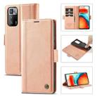 For Xiaomi Redmi Note 10 Pro/Note 10 Pro Max LC.IMEEKE Magnetic Buckle PU + TPU Horizontal Flip Leather Case with Holder & Card Slots & Wallet(Rose Gold) - 1