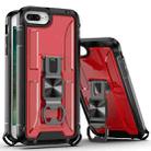 PC + TPU Shockproof Protective Case with Corkscrew Holder For iPhone 8 Plus & 7 Plus(Royal Red) - 1