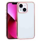 For iPhone 13 Ultra-thin Electroplating TPU Protective Case(Pink) - 1