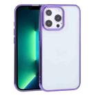 For iPhone 13 Pro Max Ultra-thin Electroplating TPU Protective Case (Purple) - 1