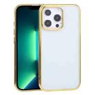 For iPhone 13 Pro Max Ultra-thin Electroplating TPU Protective Case (Gold) - 1