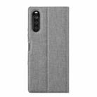 For Sony Xperia 10 III ViLi DMX Series Shockproof TPU + PU Leather Magnetic Attraction Horizontal Flip Case with Card Slot & Holder(Grey) - 3