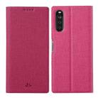 For Sony Xperia 10 III ViLi DMX Series Shockproof TPU + PU Leather Magnetic Attraction Horizontal Flip Case with Card Slot & Holder(Rose Red) - 1