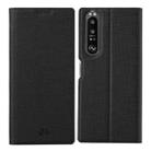 For Sony Xperia 1 III ViLi DMX Series Shockproof TPU + PU Leather Magnetic Attraction Horizontal Flip Case with Card Slot & Holder(Black) - 1