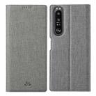 For Sony Xperia 1 III ViLi DMX Series Shockproof TPU + PU Leather Magnetic Attraction Horizontal Flip Case with Card Slot & Holder(Grey) - 1