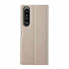 For Sony Xperia 1 III ViLi DMX Series Shockproof TPU + PU Leather Magnetic Attraction Horizontal Flip Case with Card Slot & Holder(Gold) - 3