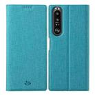 For Sony Xperia 1 III ViLi DMX Series Shockproof TPU + PU Leather Magnetic Attraction Horizontal Flip Case with Card Slot & Holder(Blue) - 1