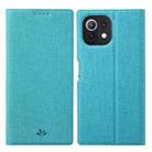 For Xiaomi Mi 11 Lite ViLi DMX Series Shockproof TPU + PU Leather Magnetic Attraction Horizontal Flip Case with Card Slot & Holder(Blue) - 1