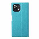 For Xiaomi Mi 11 Lite ViLi DMX Series Shockproof TPU + PU Leather Magnetic Attraction Horizontal Flip Case with Card Slot & Holder(Blue) - 3