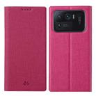 For Xiaomi Mi 11 Ultra ViLi DMX Series Shockproof TPU + PU Leather Magnetic Attraction Horizontal Flip Case with Card Slot & Holder(Rose Red) - 1