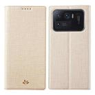 For Xiaomi Mi 11 Ultra ViLi DMX Series Shockproof TPU + PU Leather Magnetic Attraction Horizontal Flip Case with Card Slot & Holder(Gold) - 1