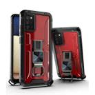 PC + TPU Shockproof Protective Case with Corkscrew Holder For Samsung Galaxy A02s(Royal Red) - 1