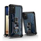 PC + TPU Shockproof Protective Case with Corkscrew Holder For Samsung Galaxy A02s(Sapphire Blue) - 1