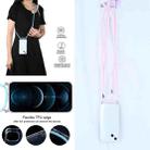 For iPhone 13 Four-corner Shockproof Transparent TPU Protective Case with Lanyard(Pink) - 7