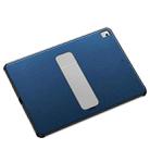 Plain Leather Texture Magnetic Buckle Shockproof Protective Case with Invisible Holder For iPad 10.2 2021 / 2020 / 2019 2020/2019(Blue) - 1