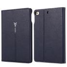 For iPad Mini 2019 & 4 & 3 & 2 & 1 GEBEI PU+TPU Horizontal Flip Protective Case with Holder & Card Slots(Blue) - 1