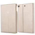 For iPad Mini 2019 & 4 & 3 & 2 & 1 GEBEI PU+TPU Horizontal Flip Protective Case with Holder & Card Slots(Gold) - 1