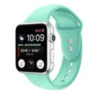 Double Nail Silicone Strap Watch Band For Apple Watch Series 8&7 41mm / SE 2&6&SE&5&4 40mm / 3&2&1 38mm(Mint Green) - 1