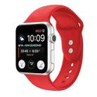 Double Nail Silicone Strap Watch Band For Apple Watch Series 9&8&7 41mm / SE 3&SE 2&6&SE&5&4 40mm / 3&2&1 38mm(Red) - 1