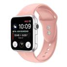 Double Nail Silicone Strap Watch Band For Apple Watch Series 8&7 41mm / SE 2&6&SE&5&4 40mm / 3&2&1 38mm(Rose Gold) - 1