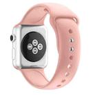 Double Nail Silicone Strap Watch Band For Apple Watch Series 8&7 41mm / SE 2&6&SE&5&4 40mm / 3&2&1 38mm(Rose Gold) - 2