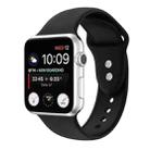 Double Nail Silicone Strap Watch Band For Apple Watch Series 8&7 41mm / SE 2&6&SE&5&4 40mm / 3&2&1 38mm(Black) - 1