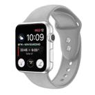 Double Nail Silicone Strap Watch Band For Apple Watch Series 8&7 41mm / SE 2&6&SE&5&4 40mm / 3&2&1 38mm(Grey) - 1