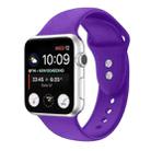 Double Nail Silicone Strap Watch Band For Apple Watch Series 8&7 41mm / SE 2&6&SE&5&4 40mm / 3&2&1 38mm(Purple) - 1
