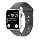 Double Nail Silicone Strap Watch Band For Apple Watch Series 8&7 41mm / SE 2&6&SE&5&4 40mm / 3&2&1 38mm(Dark Grey) - 1