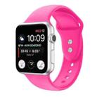 Double Nail Silicone Strap Watch Band For Apple Watch Ultra 49mm / Series 8&7 45mm / SE 2&6&SE&5&4 44mm / 3&2&1 42mm(Pink) - 1