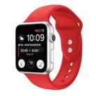 Double Nail Silicone Strap Watch Band For Apple Watch Ultra 49mm / Series 8&7 45mm / SE 2&6&SE&5&4 44mm / 3&2&1 42mm(Red) - 1