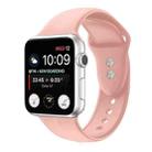 Double Nail Silicone Strap Watch Band For Apple Watch Ultra 49mm / Series 8&7 45mm / SE 2&6&SE&5&4 44mm / 3&2&1 42mm(Rose Gold) - 1