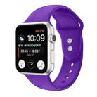 Double Nail Silicone Strap Watch Band For Apple Watch Ultra 49mm / Series 8&7 45mm / SE 2&6&SE&5&4 44mm / 3&2&1 42mm(Purple) - 1