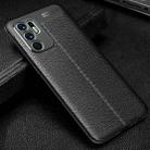 For OPPO Reno6 4G (Indonesia) Litchi Texture TPU Shockproof Case(Black) - 2