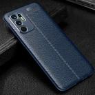 For OPPO Reno6 4G (Indonesia) Litchi Texture TPU Shockproof Case(Navy Blue) - 2