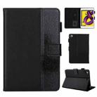 Glitter Powder Stitching Hot-pressed Changing PU Leather Case with Holder & Card Slots & Sleep / Wake-up Function For iPad mini 5/4/3/2/1(Black) - 1