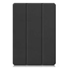 For Xiaomi Pad 5 / 5 Pro Custer Texture Horizontal Flip Leather Case with Three-folding Holder & Sleep / Wake-up Function(Black) - 2