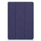 For Xiaomi Pad 5 / 5 Pro Custer Texture Horizontal Flip Leather Case with Three-folding Holder & Sleep / Wake-up Function(Blue) - 2
