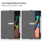 For Xiaomi Pad 5 / 5 Pro Custer Texture Horizontal Flip Leather Case with Three-folding Holder & Sleep / Wake-up Function(Grey) - 7