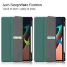 For Xiaomi Pad 5 / 5 Pro Custer Texture Horizontal Flip Leather Case with Three-folding Holder & Sleep / Wake-up Function(Dark Green) - 7