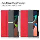For Xiaomi Pad 5 / 5 Pro Custer Texture Horizontal Flip Leather Case with Three-folding Holder & Sleep / Wake-up Function(Red) - 7